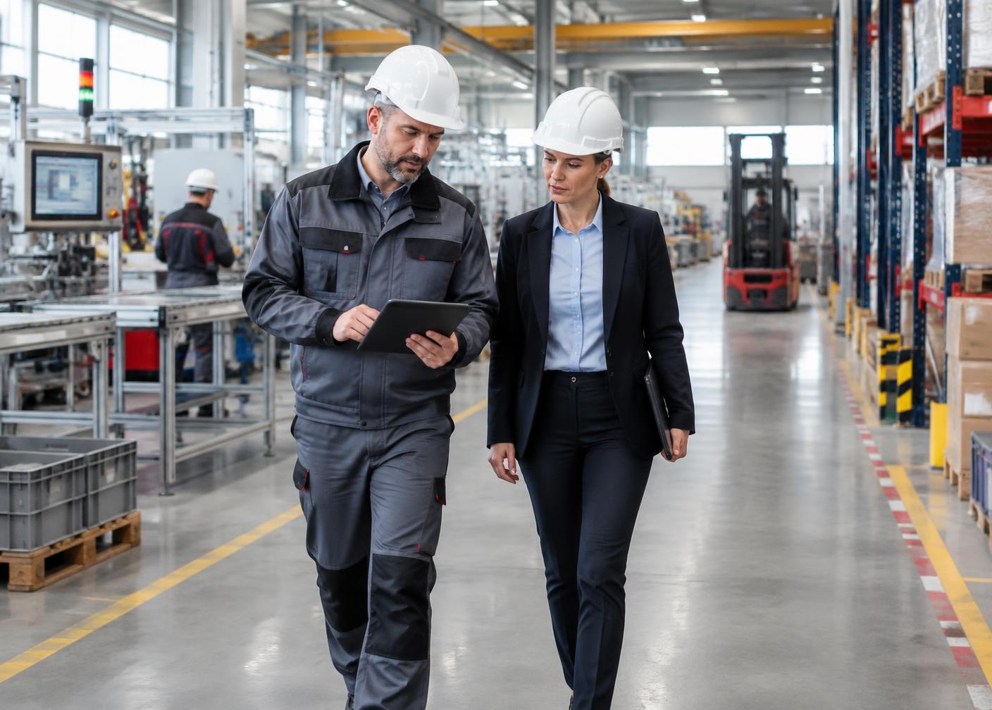 Nadzór BHP w zakładzie produkcyjnym